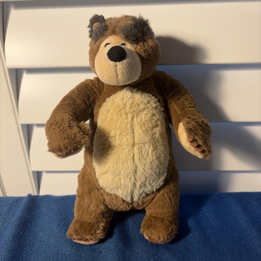 Masha And The Bear 10 Inch Stuffed Plush Bear Toy Kids